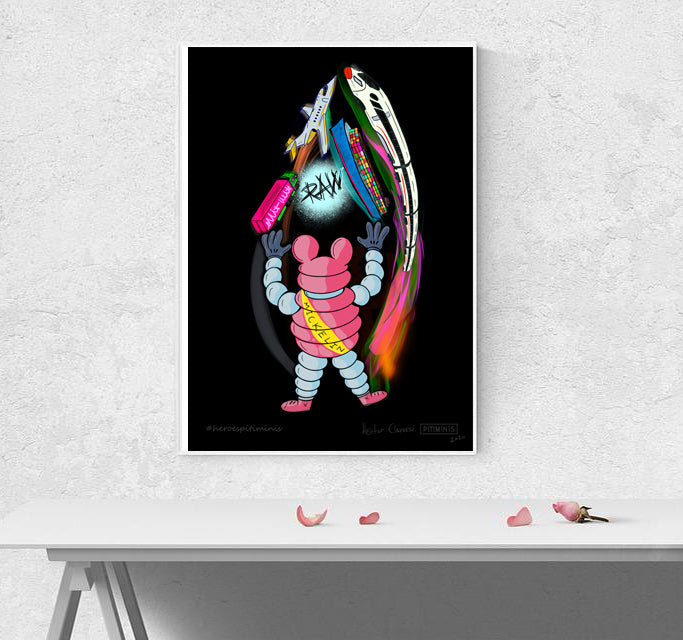 Héctor Clarossi Print Benéfico Covid-19. Sector Transportes - Pitiminís