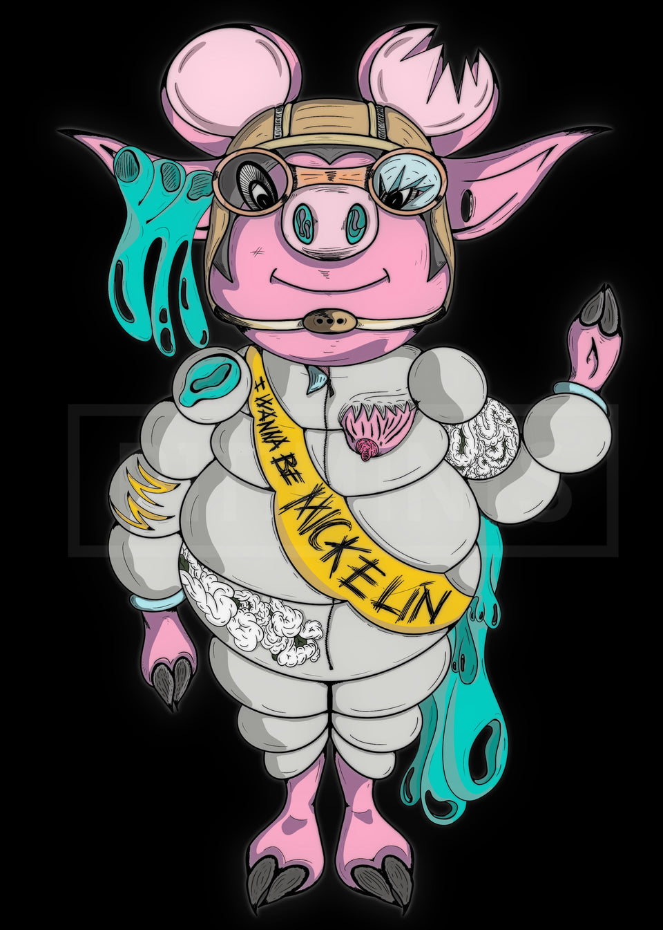 I Wanna Be Mickelin, but I a m Flying Babe. Héctor Clarossi. Edición Limitada 25 Unidades. - Pitiminís