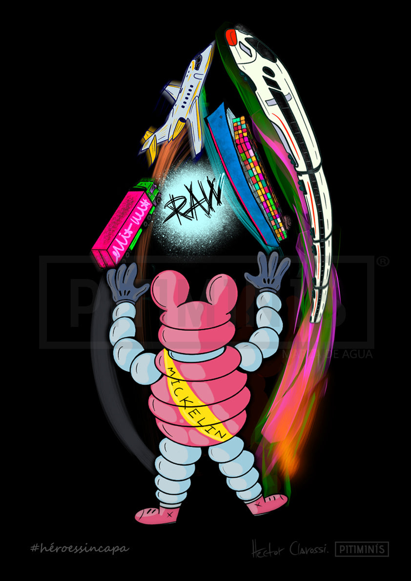 Héctor Clarossi Print Benéfico Covid-19. Sector Transportes - Pitiminís