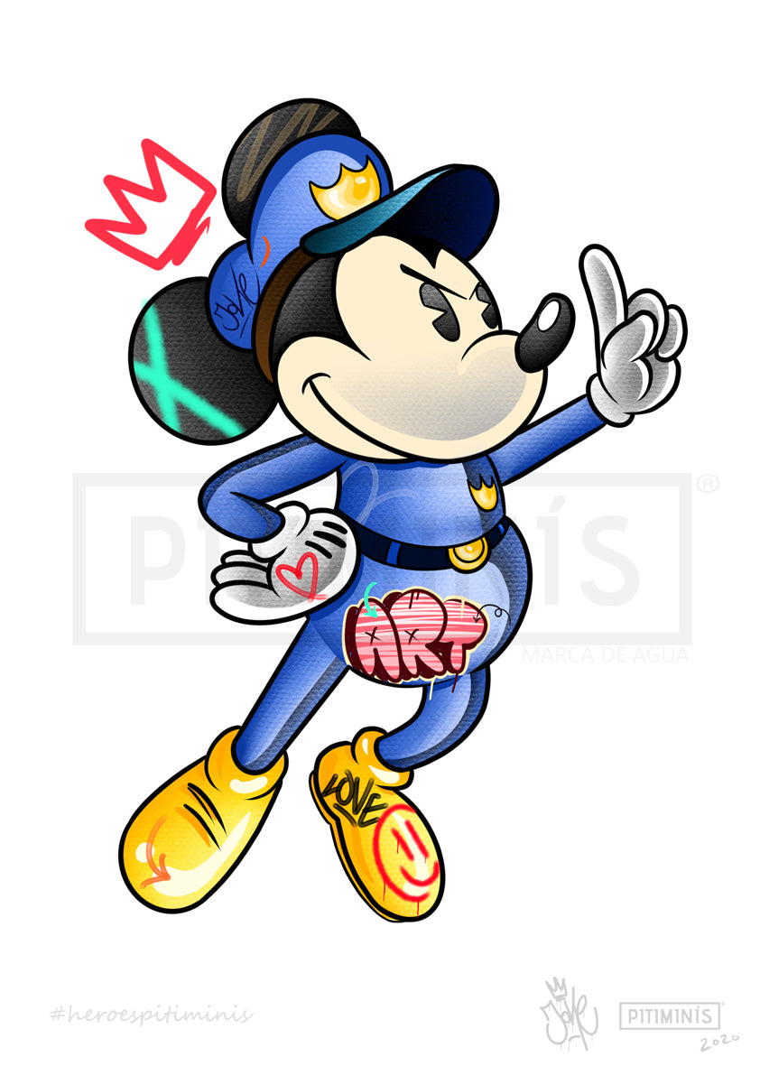 Joke KPC Print Benéfico Covid-19. Fuerzas del Orden - Pitiminís