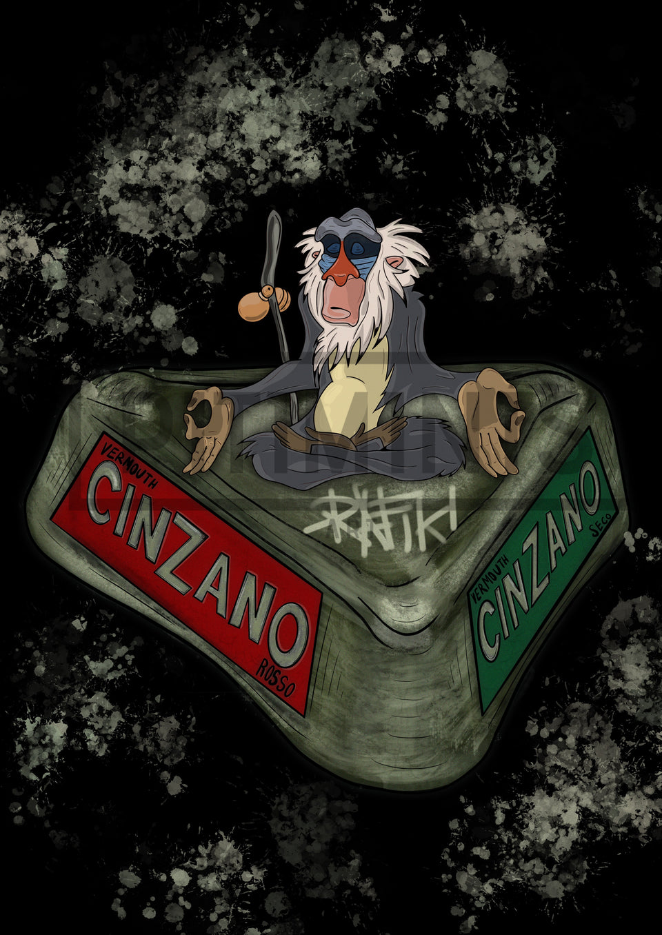 Rafiki Cinzano. Héctor Clarossi. Edición Limitada 15 Unidades. - Pitiminís